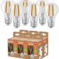 Preview: 6er Set OSRAM E27 besonders effiziente LED Lampe 5W wie 75W 4000K neutralweißes Licht - beste Energie Effizienz Klasse